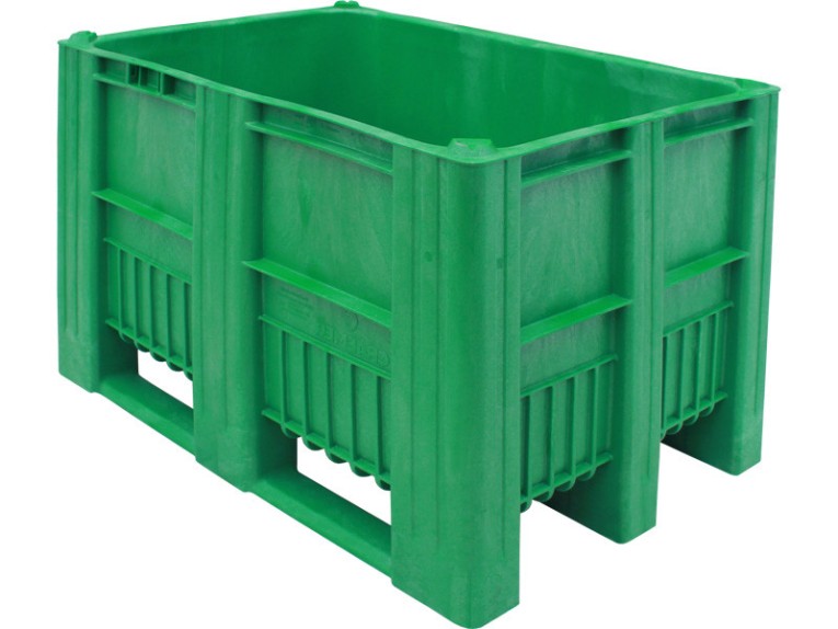 BoxPallet 1200х800х740 мм зеленый сплошной купить в Оренбурге