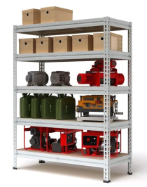 Стеллаж металлический МС-Т 2500х1820х500 5 полок Стеллаж металлический МС-Т 2500х1820х500 5 полок