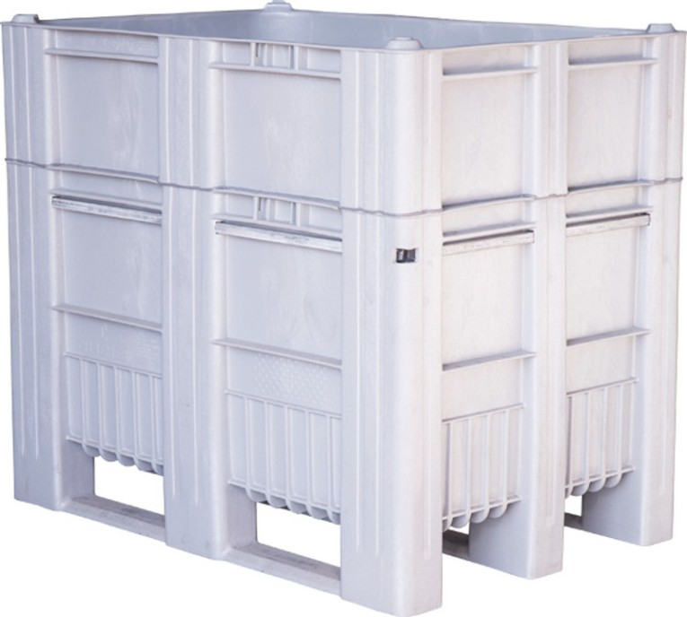 BoxPallet 1200х800х1035 сплошной, на полозьях серый купить в Оренбурге