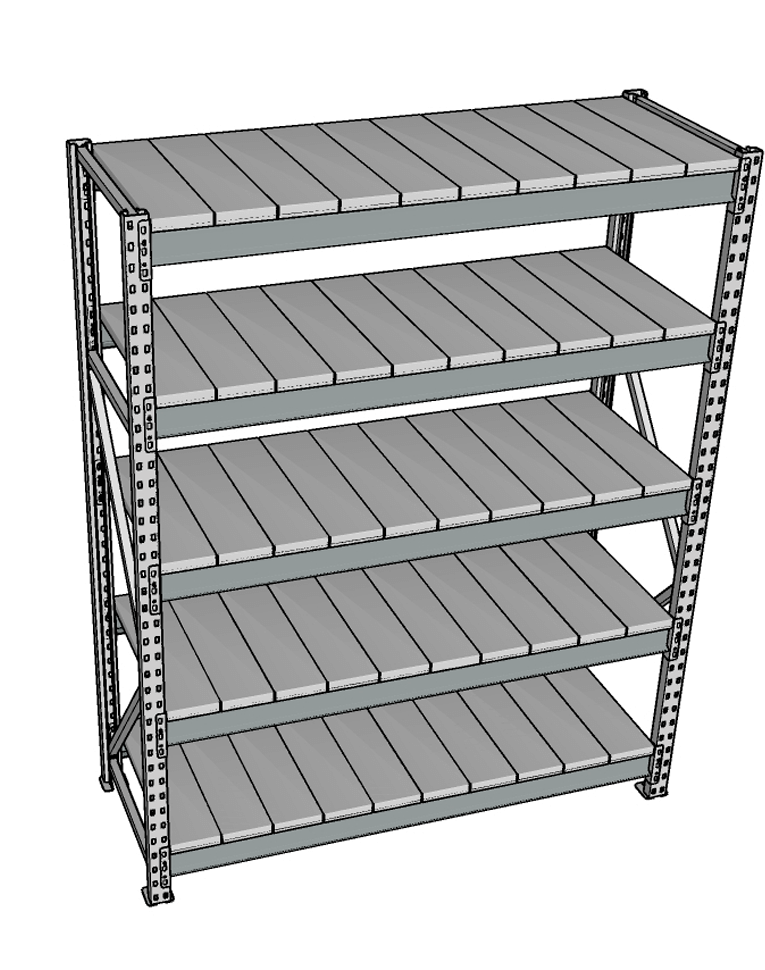 Стеллаж грузовой СГР 3000x1800x400 5 полок (металл) купить в Оренбурге Стеллаж грузовой СГР 3000x1800x400 5 полок (металл) купить в Оренбурге