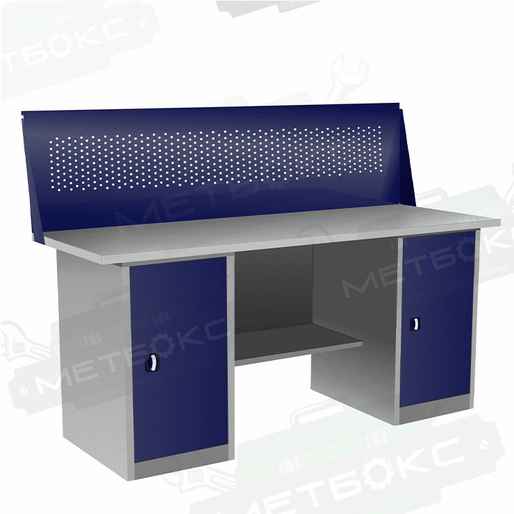 Верстак двухтумбовый ВП-5/1,9 с экраном купить в Оренбурге Верстак двухтумбовый ВП-5/1,9 с экраном купить в Оренбурге