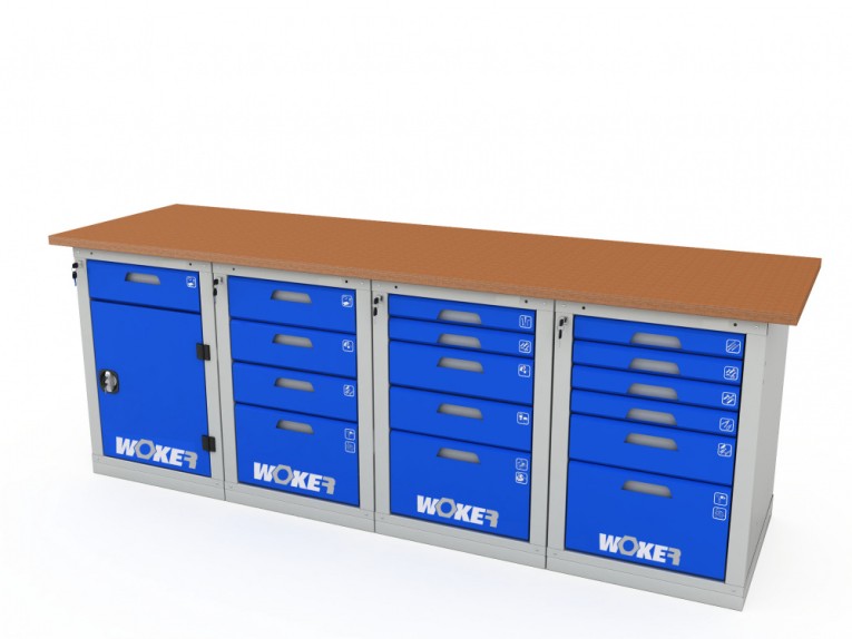 Верстак четырехтумбовый WOKER PRO 42456.2400 купить в Оренбурге