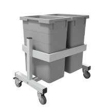 Подкатная подставка держатель для 2-х контейнеров Gresson ПДК-2