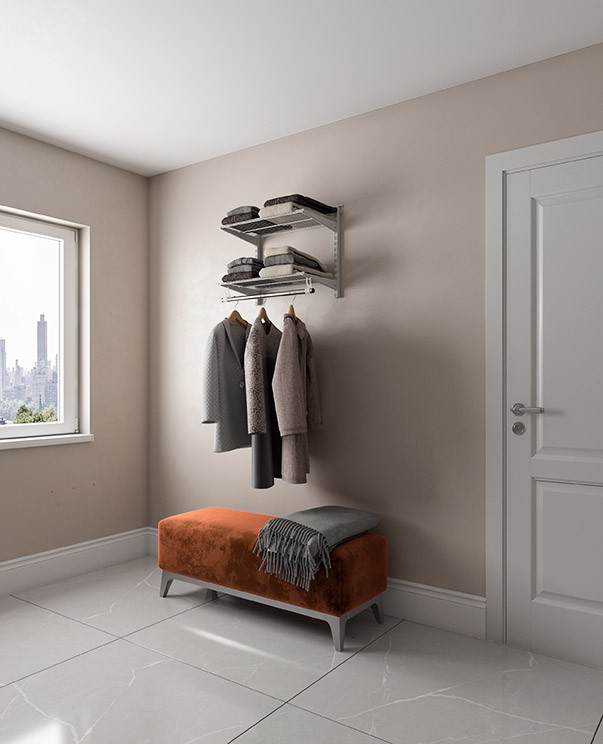 Гардеробная система Практик Home Basic G60S белая купить в Оренбурге Гардеробная система Практик Home Basic G60S белая купить в Оренбурге