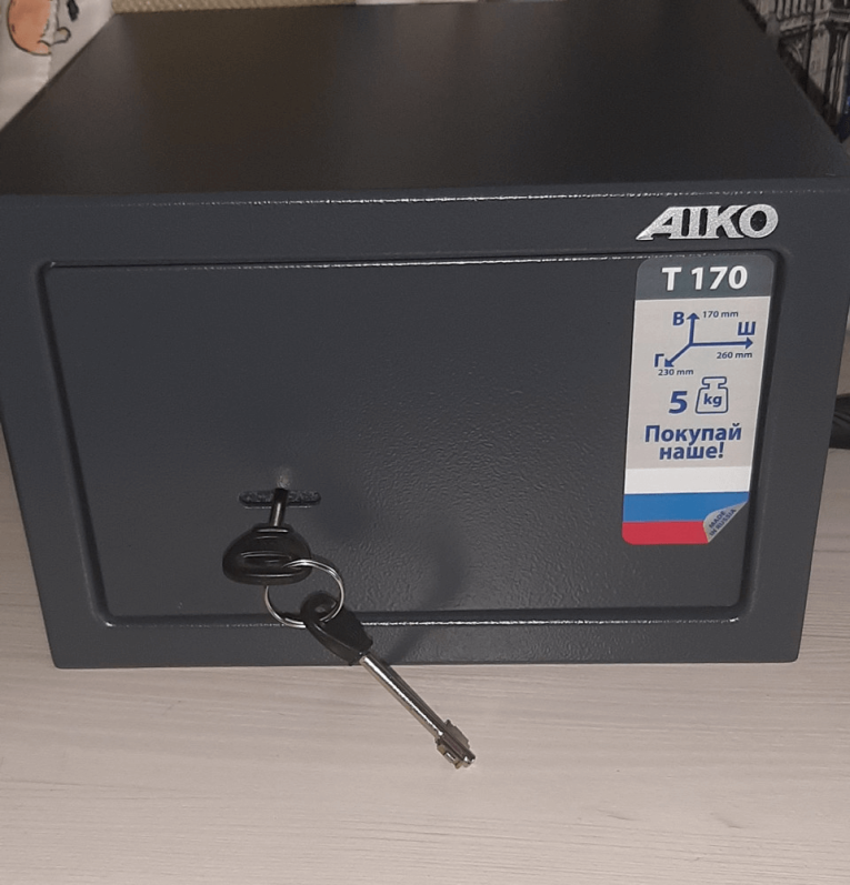 Мебельный сейф Aiko T-170 KL купить в Оренбурге Мебельный сейф Aiko T-170 KL купить в Оренбурге