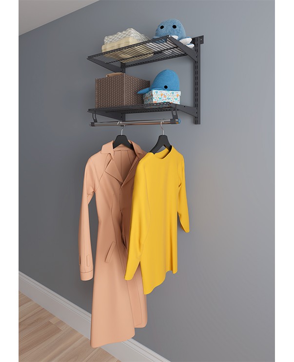 Гардеробная система Практик Home Basic G60S графит купить в Оренбурге Гардеробная система Практик Home Basic G60S графит купить в Оренбурге