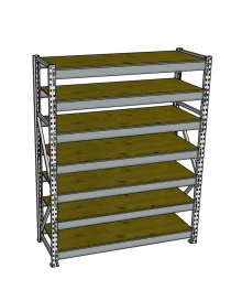 Стеллаж грузовой СГР 3000x2100x600 7 полок (фанера)