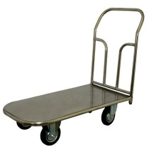 Платформенная тележка ТП НЖ 3 (г/п 300 кг, 1000x600 мм, колеса черная резина 125 мм, нержавеющая сталь) Платформенная тележка ТП НЖ 3 (г/п 300 кг, 1000x600 мм, колеса черная резина 125 мм, нержавеющая сталь)