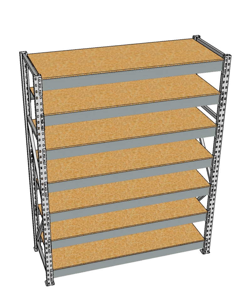 Стеллаж грузовой СГР 2500x2100x800 7 полок (ДСП) купить в Оренбурге Стеллаж грузовой СГР 2500x2100x800 7 полок (ДСП) купить в Оренбурге