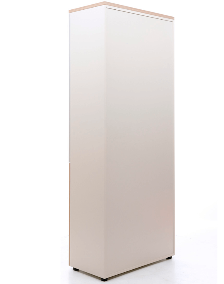 Шкаф NW 2080/2G со стеклом вяз натуральный/бежевый купить в Оренбурге