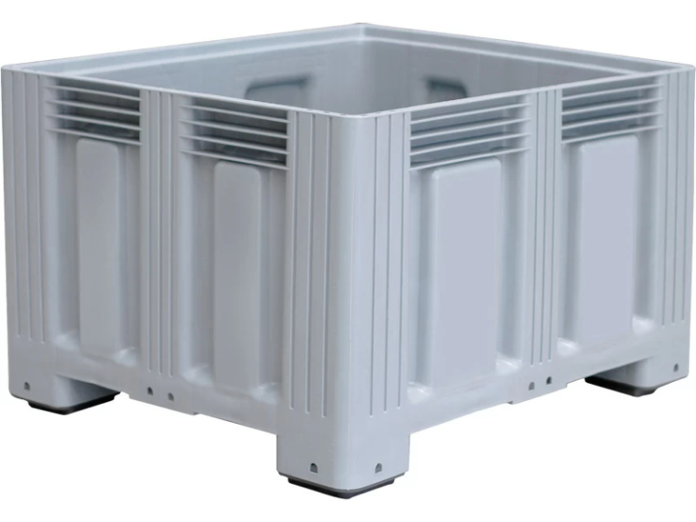 Контейнер 1200х1000х758 сплошной, на ножках серый купить в Оренбурге