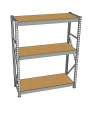 Стеллаж грузовой СГР 2000x900x400 3 полки (ДСП) Стеллаж грузовой СГР 2000x900x400 3 полки (ДСП)