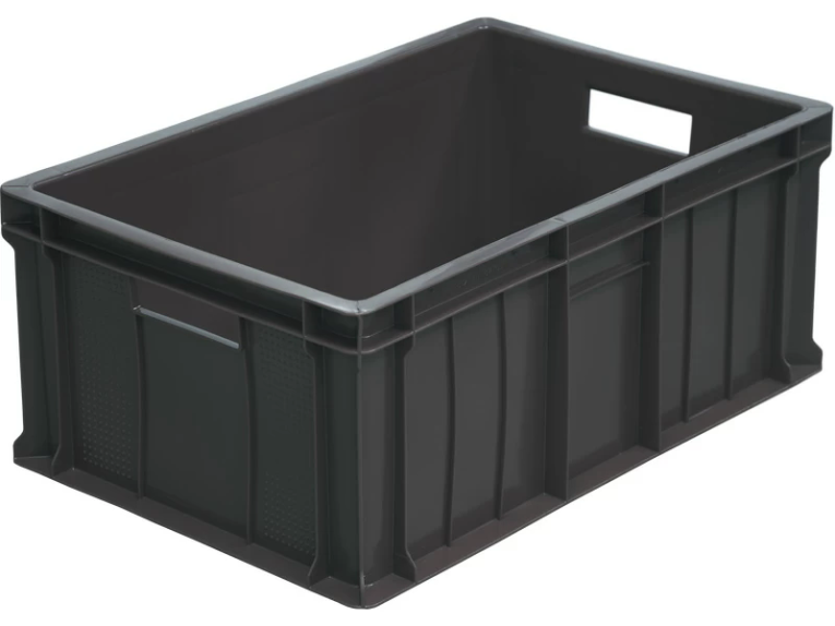 Ящик 600х400х250 сплошной чёрный купить в Оренбурге