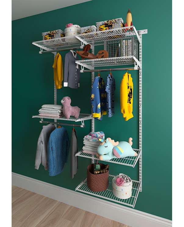 Гардеробная система Практик Home Optima G120 белая купить в Оренбурге