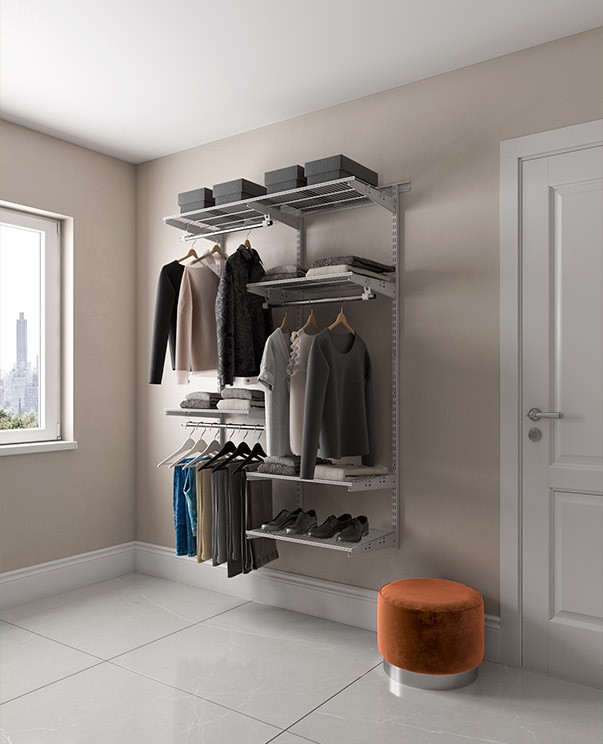 Гардеробная система Практик Home Optima G120 белая купить в Оренбурге