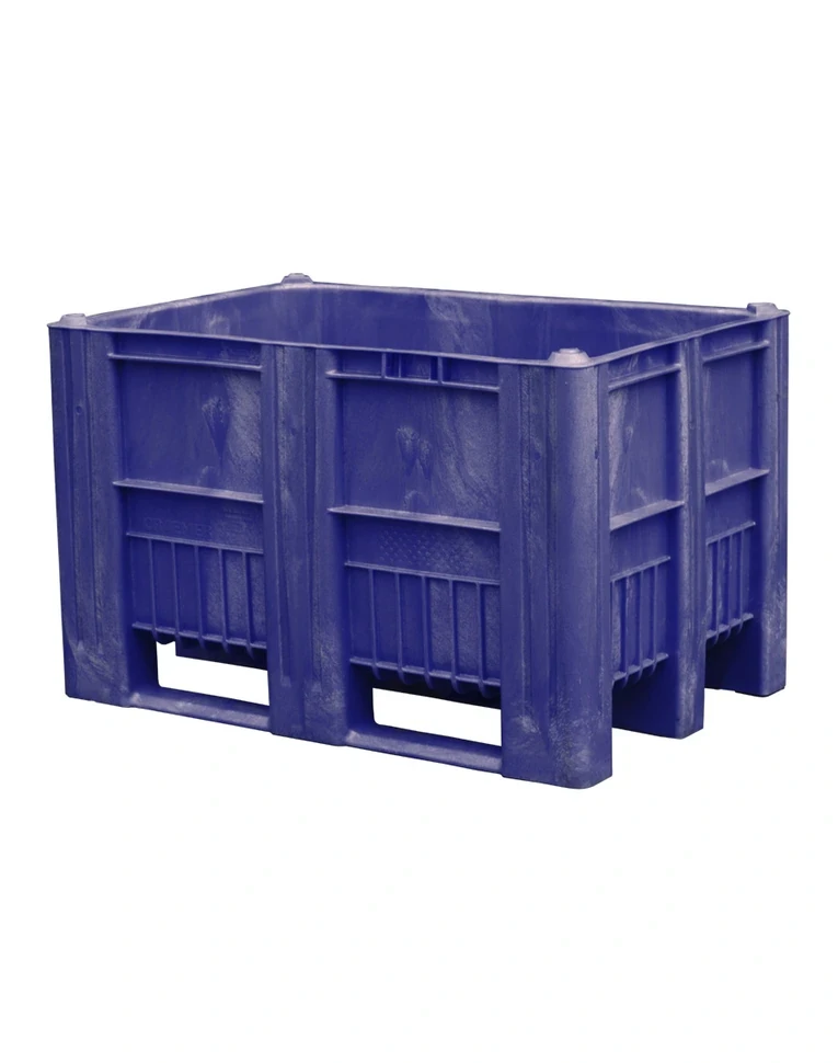 BoxPallet 1200х800х740 мм синий сплошной BoxPallet 1200х800х740 мм синий сплошной