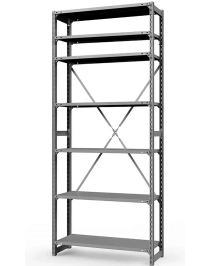 Стеллаж ТСУ 3000x1000x300 7 полок (300 кг, перф)