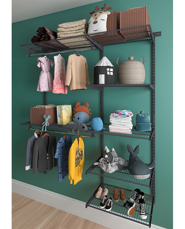 Гардеробная система Практик Home Optima G150 графит купить в Оренбурге Гардеробная система Практик Home Optima G150 графит купить в Оренбурге