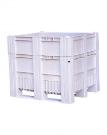 BoxPallet 1200x1000x1035 мм сплошной на полозьях серый BoxPallet 1200x1000x1035 мм сплошной на полозьях серый