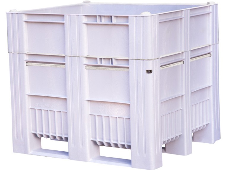 BoxPallet 1200x1000x1035 мм сплошной на полозьях серый купить в Оренбурге BoxPallet 1200x1000x1035 мм сплошной на полозьях серый купить в Оренбурге