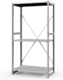 Стеллаж ТСУ 2000x1000x800 3 полки (300 кг, металл) Стеллаж ТСУ 2000x1000x800 3 полки (300 кг, металл)