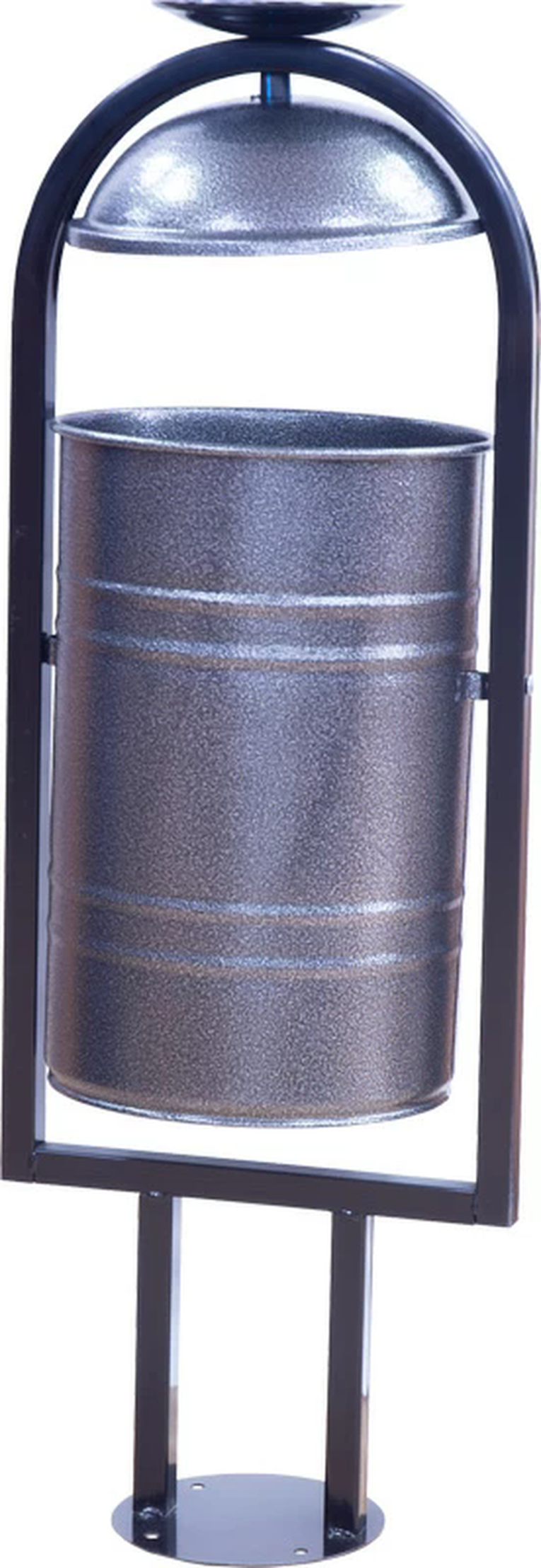 Урна металлическая с пепельницей 1050х370х300 мм серый антик купить в Оренбурге