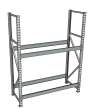 Стеллаж грузовой СГР 2500x1800x400 2 полки (без настила) Стеллаж грузовой СГР 2500x1800x400 2 полки (без настила)