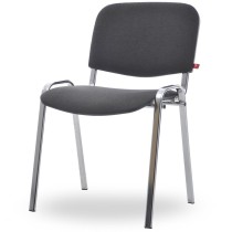 Стул Изо (серая ткань, хром) Стул Изо (серая ткань, хром)