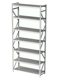 Стеллаж MS Profi 2500х1200х1000 7 полок Стеллаж MS Profi 2500х1200х1000 7 полок