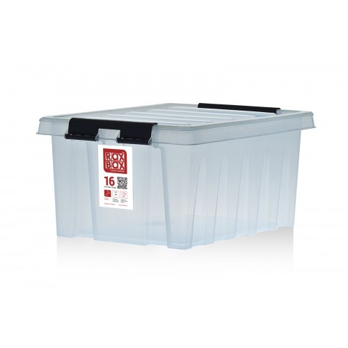 Контейнер Rox Box Original 16 (415х300х190 с крышкой и клипсами прозрачный) купить в Оренбурге