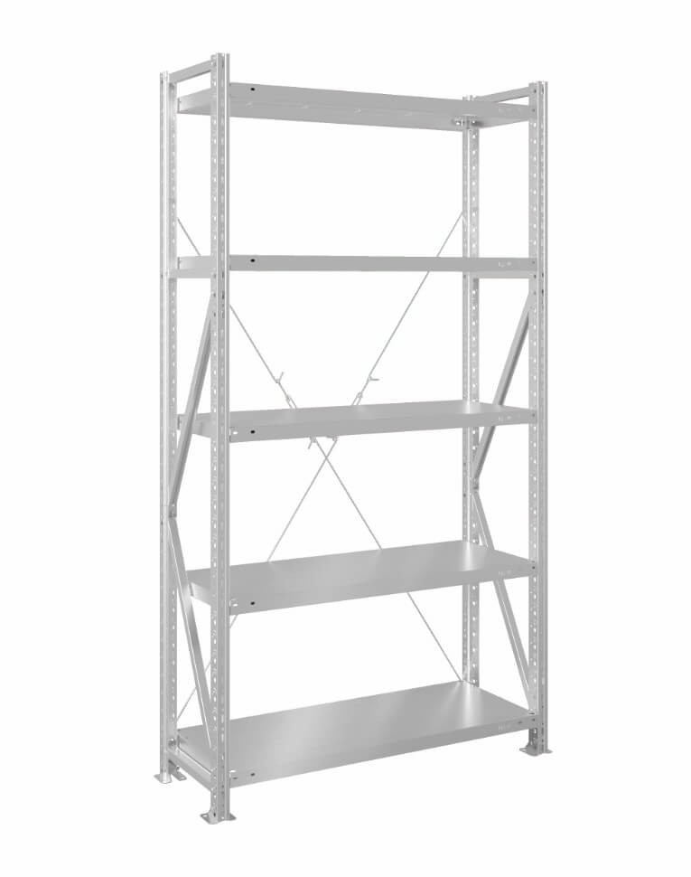 Стеллаж MS U 2000x700x800 5 полок (400 кг, металл) купить в Оренбурге