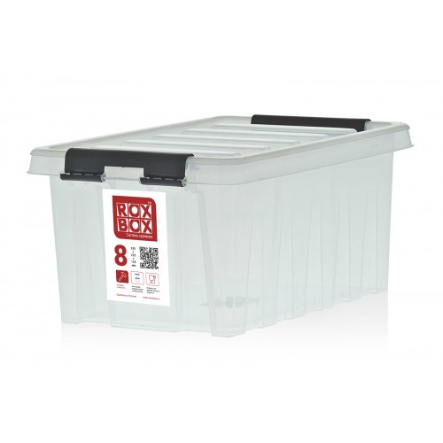 Контейнер Rox Box Original 8 (335х220х155 мм с крышкой и клипсами прозрачный) купить в Оренбурге