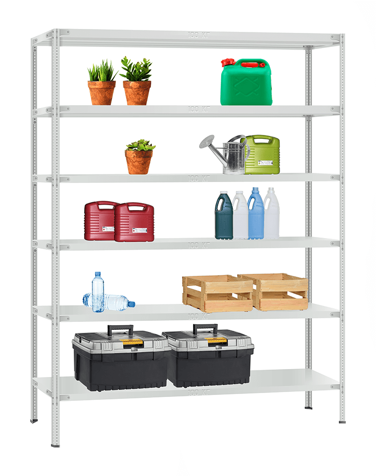 Стеллаж металлический Титан МС-900 3000x1000x400 6 полок купить в Оренбурге Стеллаж металлический Титан МС-900 3000x1000x400 6 полок купить в Оренбурге