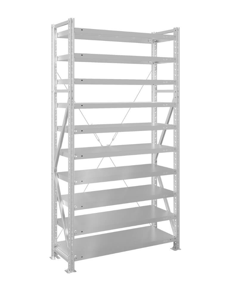 Стеллаж MS U 2000x700x800 10 полок (400 кг, металл) купить в Оренбурге