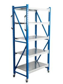 Стеллаж мобильный БиКом СТ-4 250x120x100 5 полок