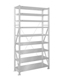 Стеллаж MS U 3000x700x500 9 полок (350 кг, металл)