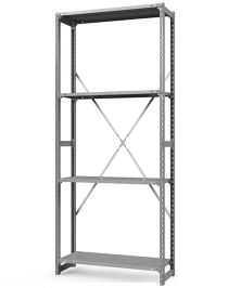 Стеллаж ТСУ 2000x1500x600 4 полки (300 кг, перф) Стеллаж ТСУ 2000x1500x600 4 полки (300 кг, перф)