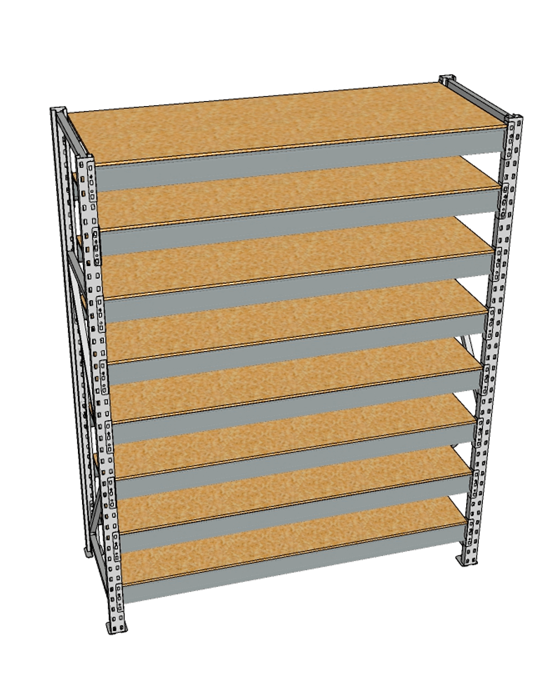 Стеллаж грузовой СГР 2000x1200x800 8 полок (ДСП) купить в Оренбурге Стеллаж грузовой СГР 2000x1200x800 8 полок (ДСП) купить в Оренбурге