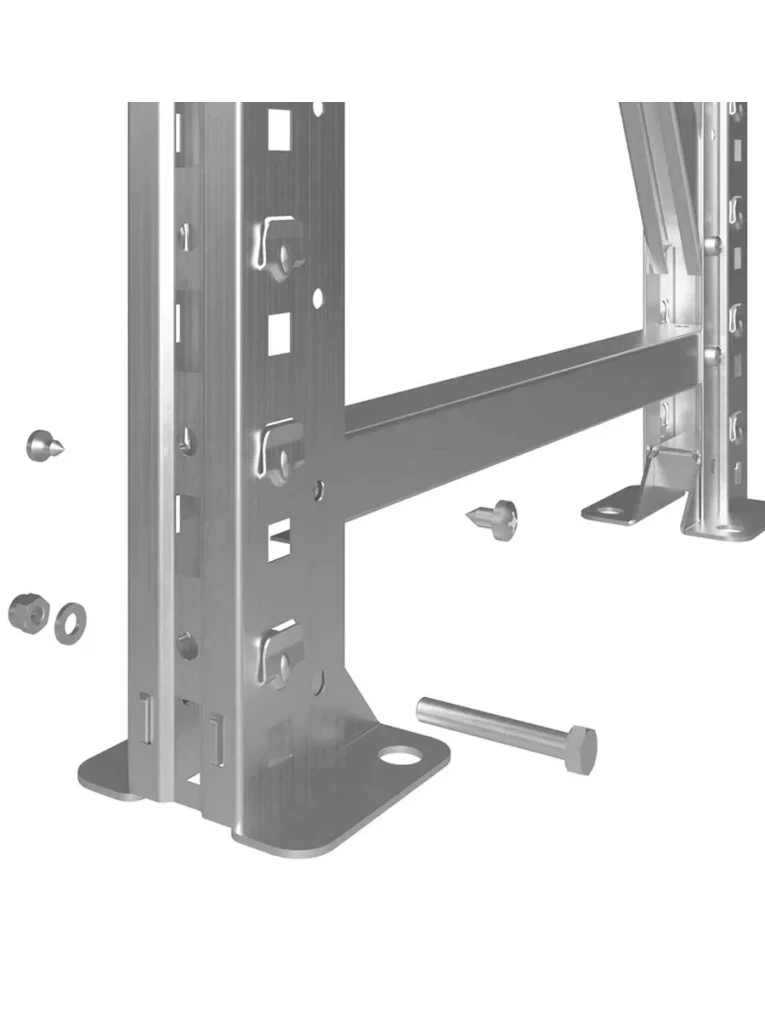 Стеллаж MS U 2500x700x600 9 полок (300 кг, металл) купить в Оренбурге