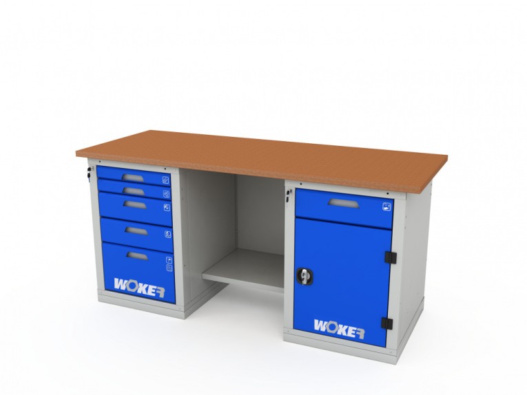 Верстак двухтумбовый WOKER PRO 2502.1800 купить в Оренбурге Верстак двухтумбовый WOKER PRO 2502.1800 купить в Оренбурге
