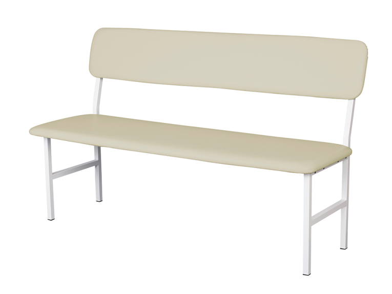 Банкетка медицинская со спинкой МД БС (слоновая кость) купить в Оренбурге