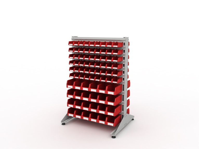 Стеллаж для пластиковых лотков SORTEX двухсторонний 1500x1000x800.04 купить в Оренбурге