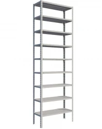 Стеллаж MS Standart 2000х700х500 9 полок Стеллаж MS Standart 2000х700х500 9 полок
