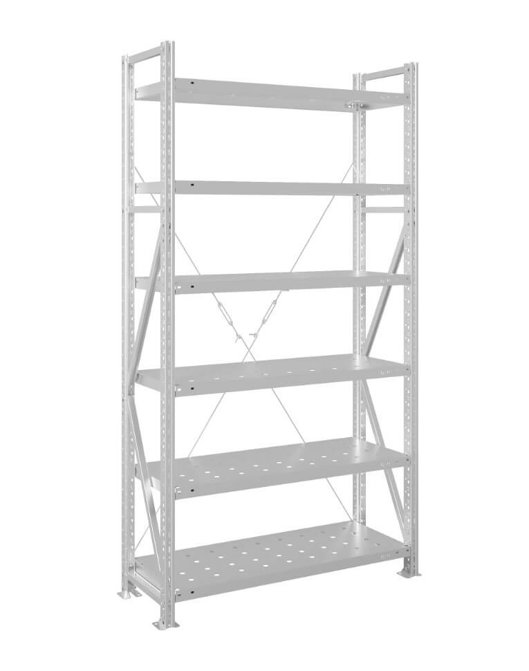 Стеллаж MS U 3000x1000x500 6 полок (300 кг, перф) купить в Оренбурге
