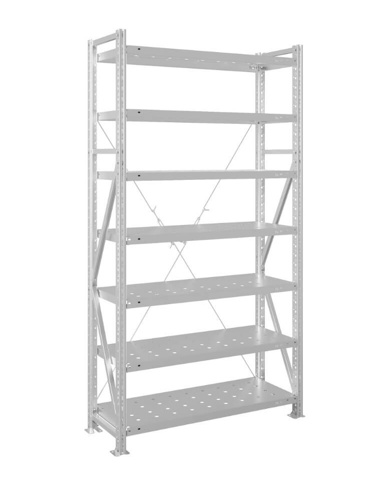 Стеллаж MS U 3000x1200x1000 7 полок (280 кг, перф) купить в Оренбурге Стеллаж MS U 3000x1200x1000 7 полок (280 кг, перф) купить в Оренбурге