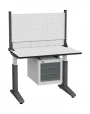 Стол монтажный ДиКом СР-100-01, ESD Thermopal, регулировка ручным приводом, экран Э1, с подвесной тумбой