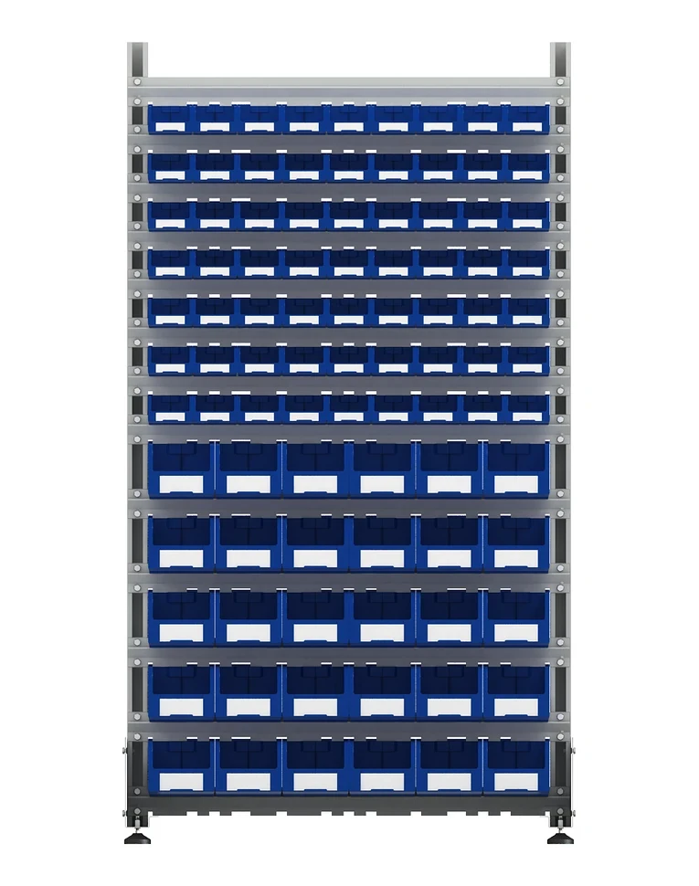 Стеллаж для пластиковых лотков SORTEX двухсторонний 1800x1000x800.04 купить в Оренбурге