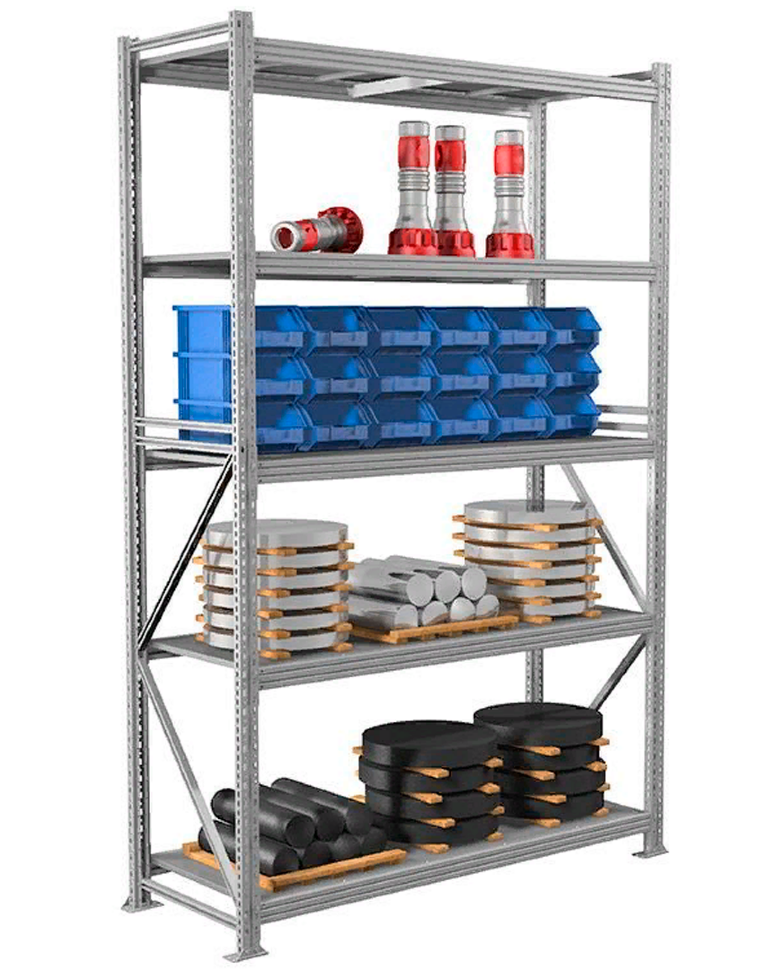 Стеллаж MS Profi 3000х2100х1000 5 полок купить в Оренбурге Стеллаж MS Profi 3000х2100х1000 5 полок купить в Оренбурге