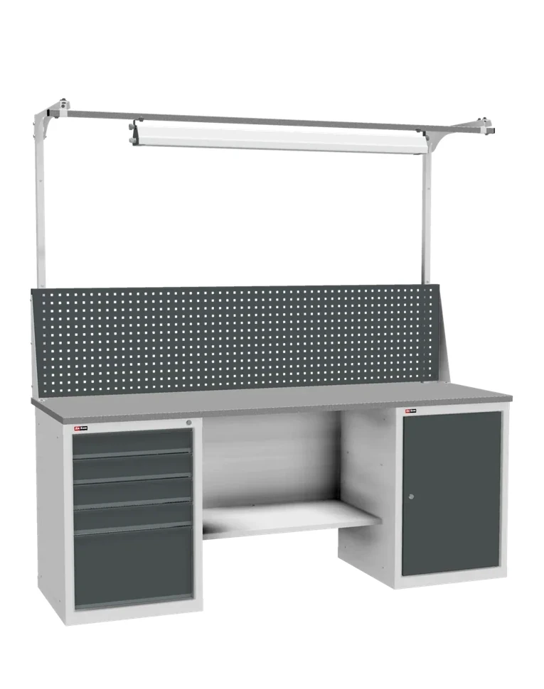 Верстак ДиКом ВЛ-К-200-08+Э2 со светильником купить в Оренбурге Верстак ДиКом ВЛ-К-200-08+Э2 со светильником купить в Оренбурге