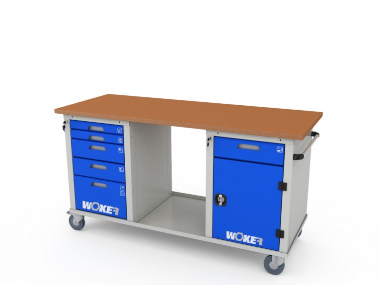 Верстак мобильный трехтумбовый WOKER PRO 3502.1800 купить в Оренбурге Верстак мобильный трехтумбовый WOKER PRO 3502.1800 купить в Оренбурге
